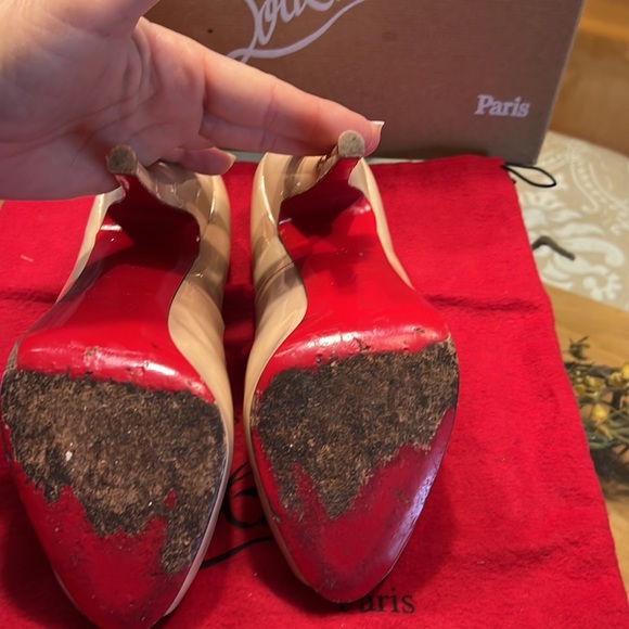 Christian Louboutin size 39 or 8-1/2 node patent calf heels - Picture 14 of 16